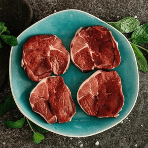 Moreish organic butchery organic grass fed nz lamb leg steaks 