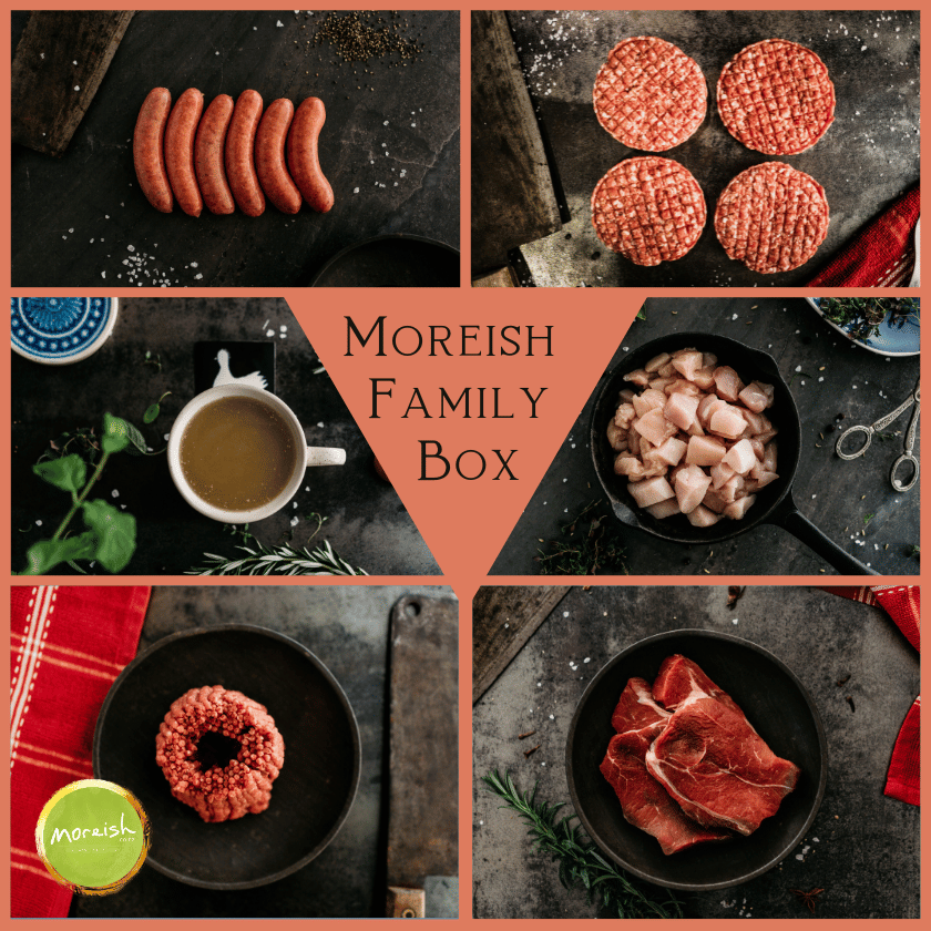 Moreish Organic Butchery organic grass fed new zealand beef lamb chicken meat box delivered nationwide