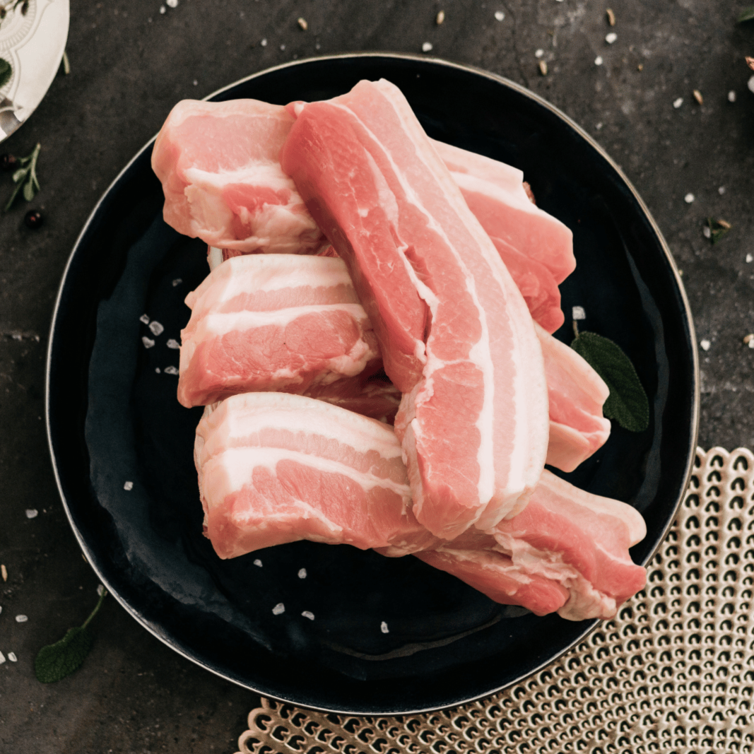 Moreish organic butchery free range pork belly strip slices for sale nz