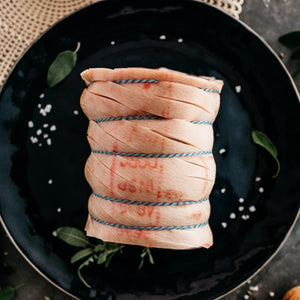 Moreish online organic butchery home delivery pork loin roast rolled
